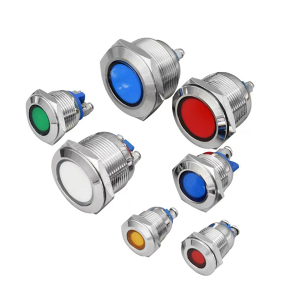Metal indicator light